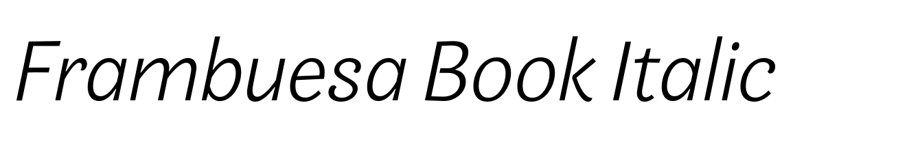 Frambuesa Book Italic